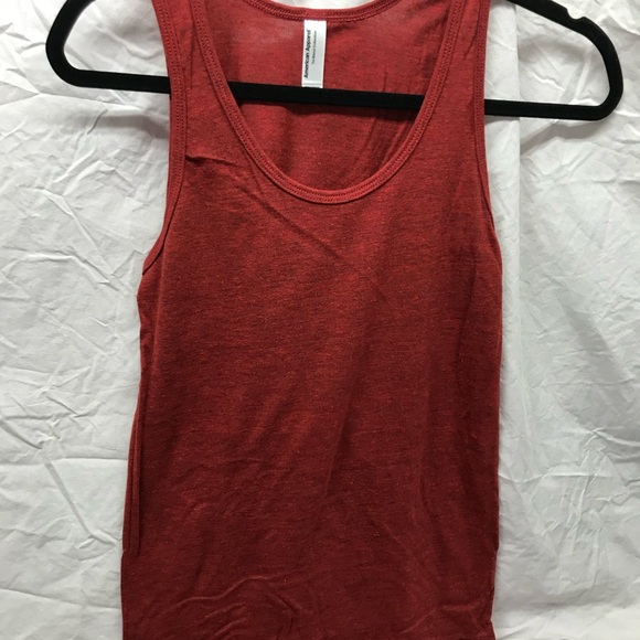 NEW 2 Pack American Apparel TriBlend Tri Blend Red Tank Top Small XS - Picture 6 of 9
